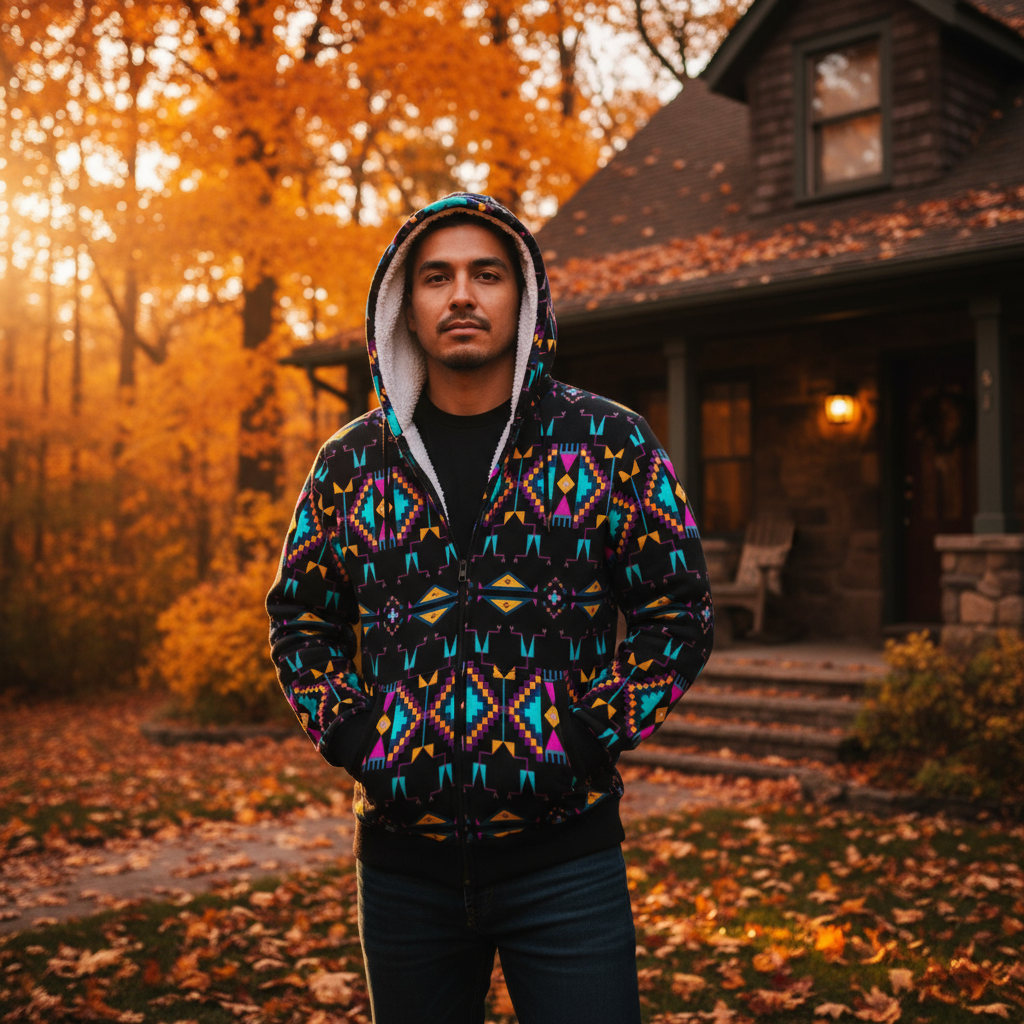 Rite of Passage Black Sherpa Hoodie