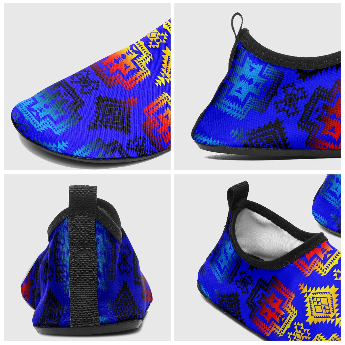 Kids Pretty Blanket Blue Horizon Sockamoccs Slip On Shoes