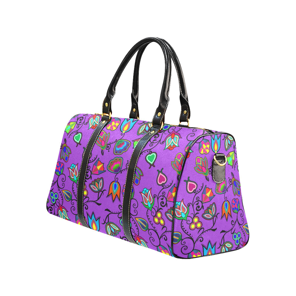 Indigenous Paisley - Dark Orchid New Waterproof Travel Bag/Large (Model 1639)
