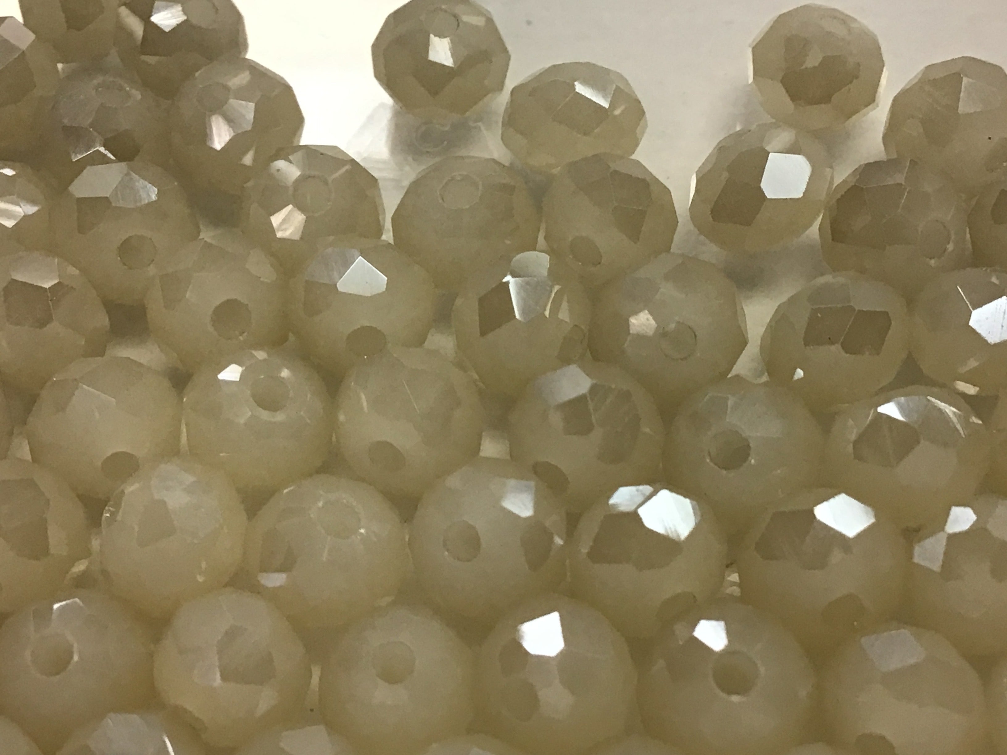 6mm Rondelle Glass Bead - Crystal Ruby