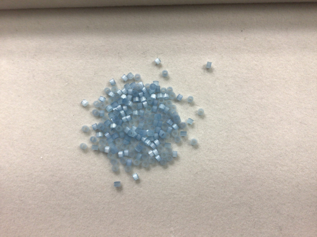 2.5mm Size 15/0 24g tube Cylindica Seed Beads Cadet Blue