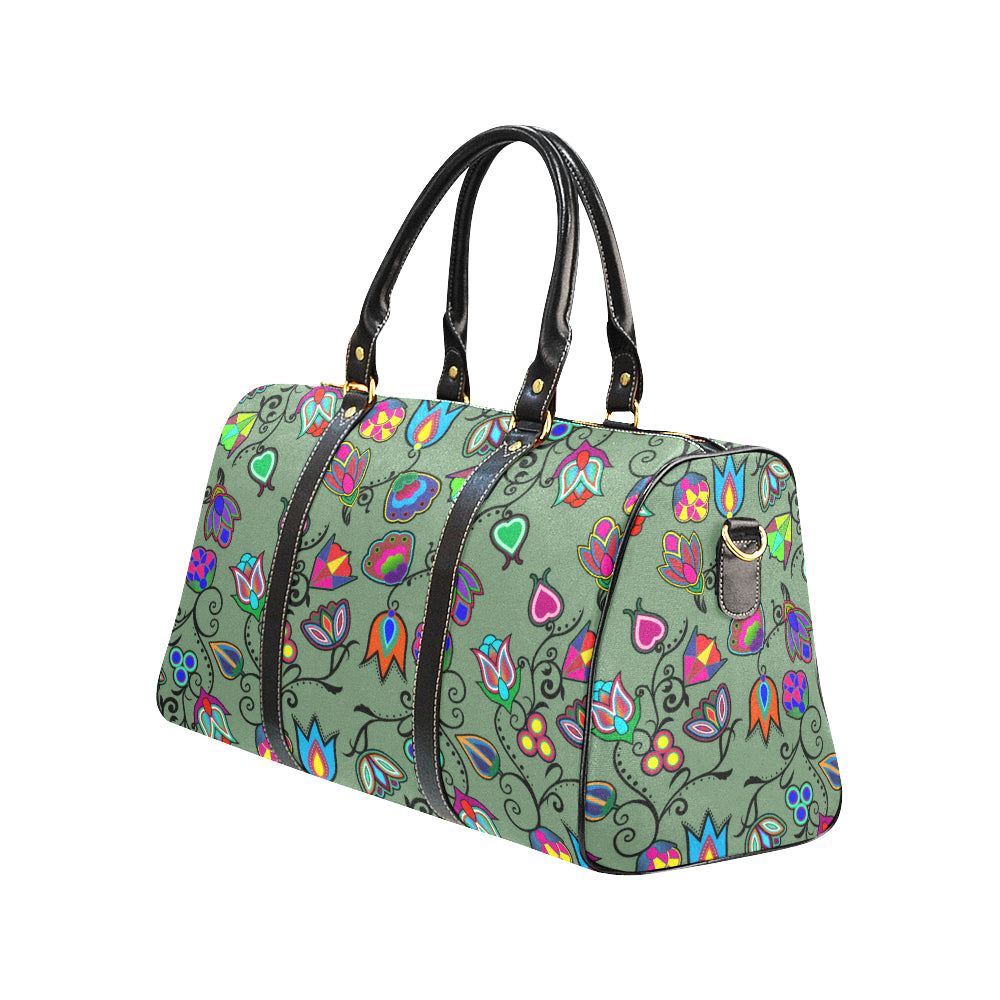 Indigenous Paisley - Dark Sea New Waterproof Travel Bag/Large (Model 1639)