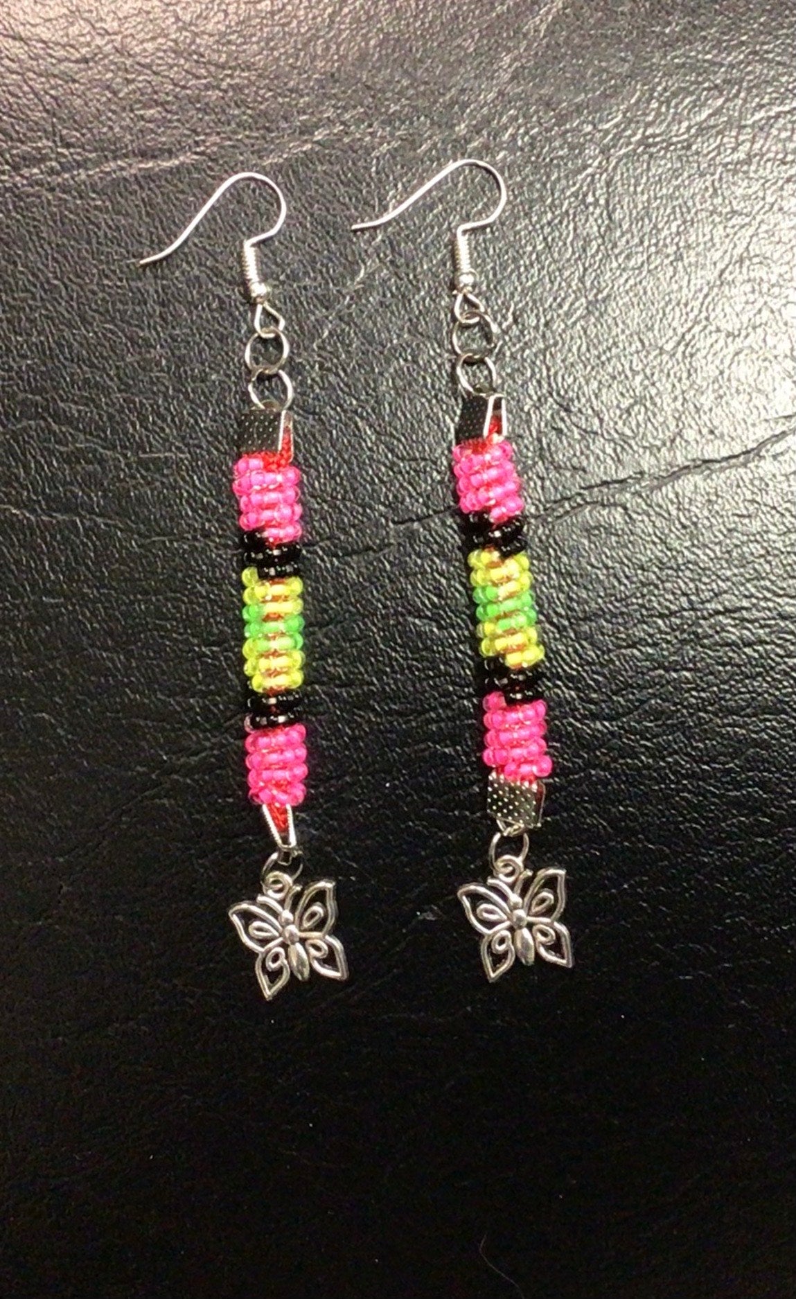 Anastasia's dangled butterfly earrings
