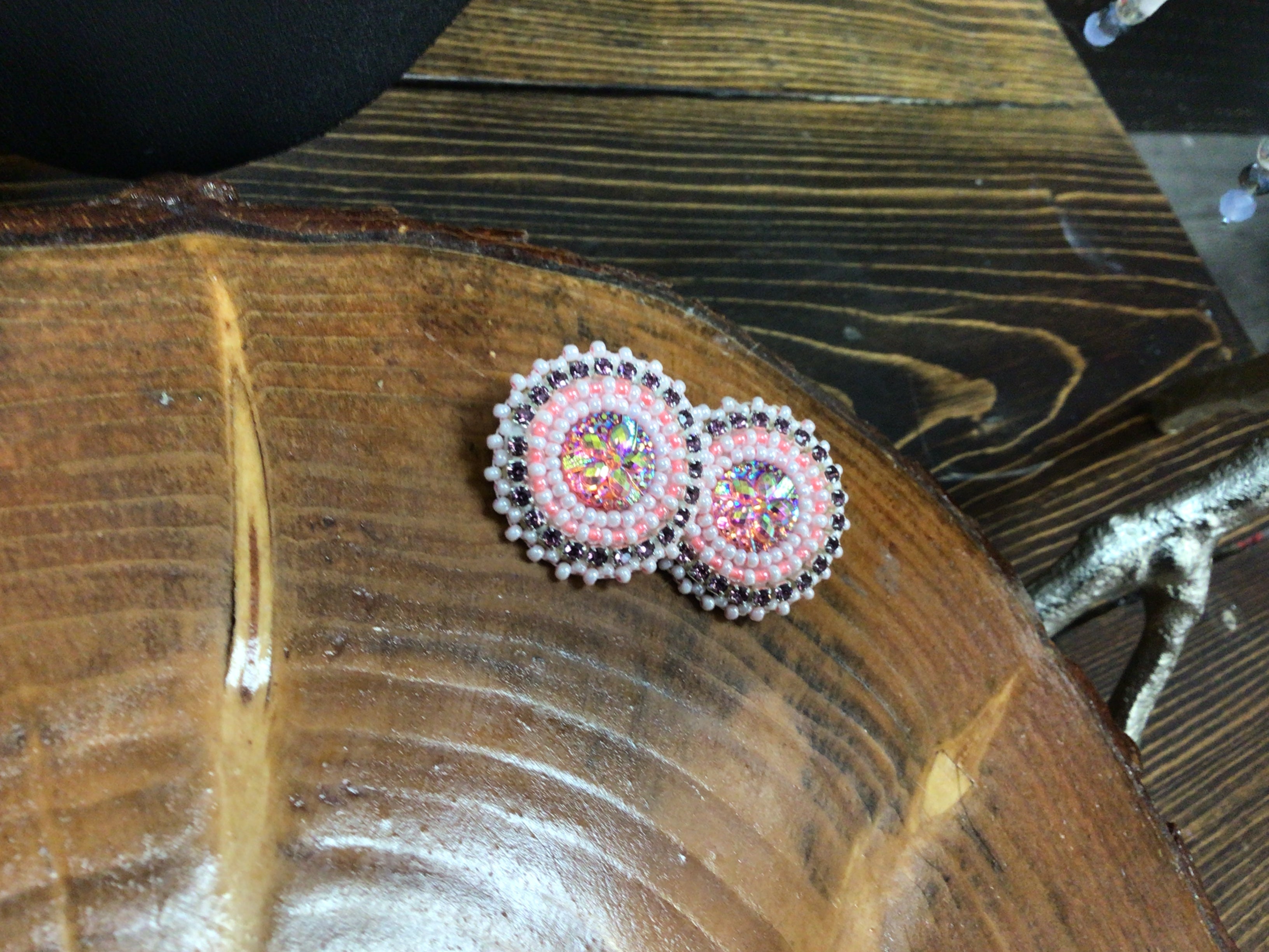 Beaded Stud Earrings Beginner Level 1 Class