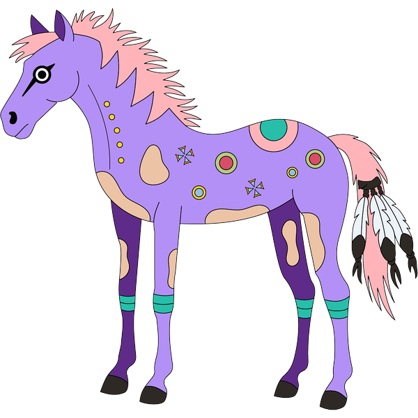 Horse 9 2inch by 2inch Vinyl Sticker
