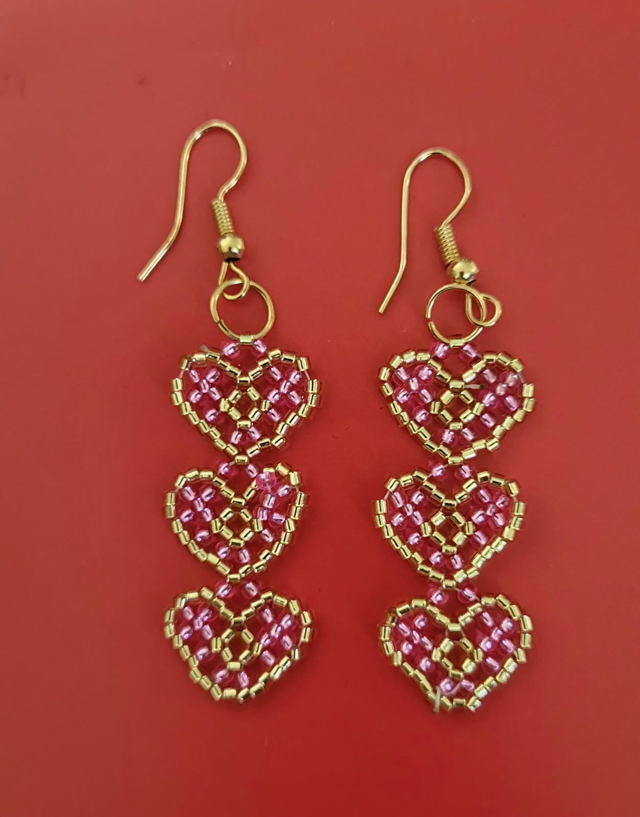 Danielle Redgun Pink Drop Earrings