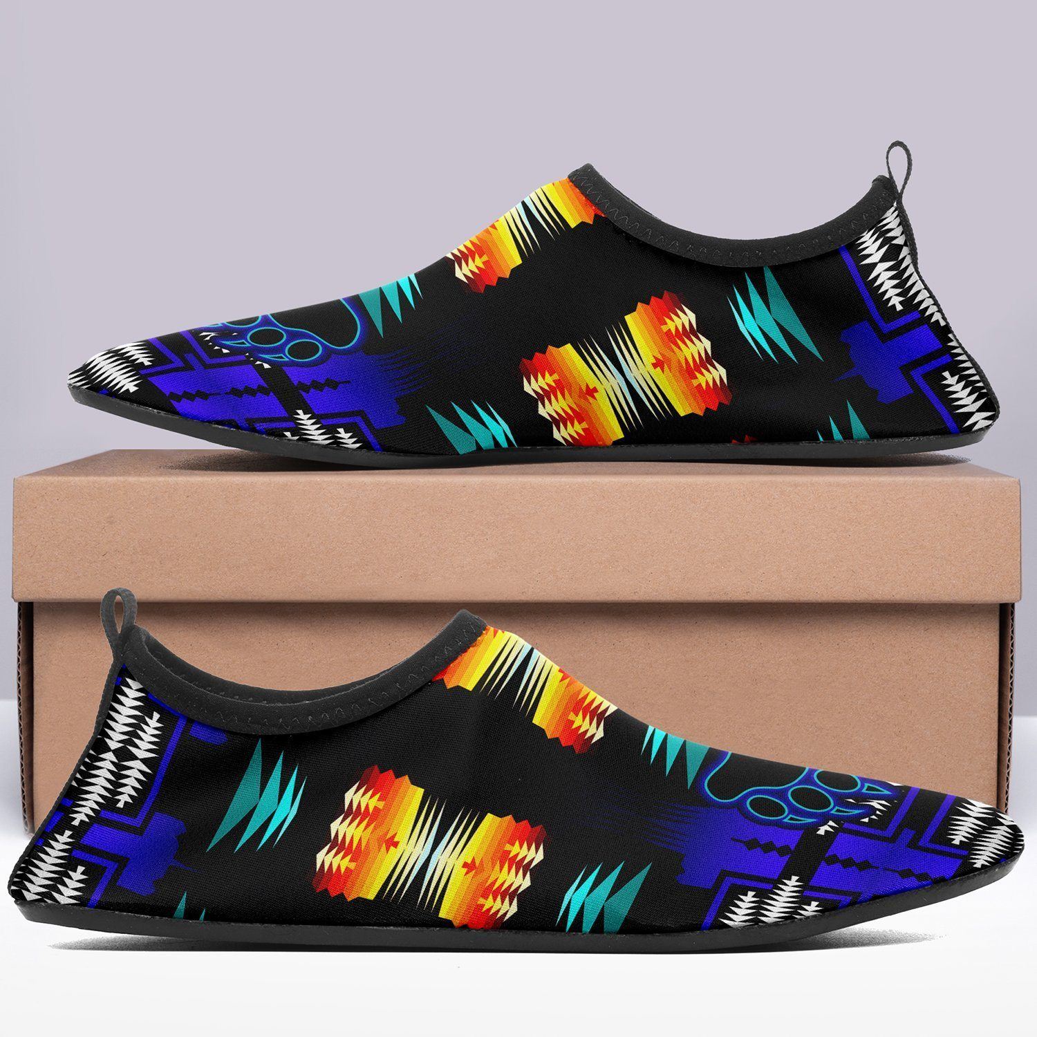 Midnight Sage Fire with Bearpaw Sockamoccs Kid's Slip On Shoes 49 Dzine