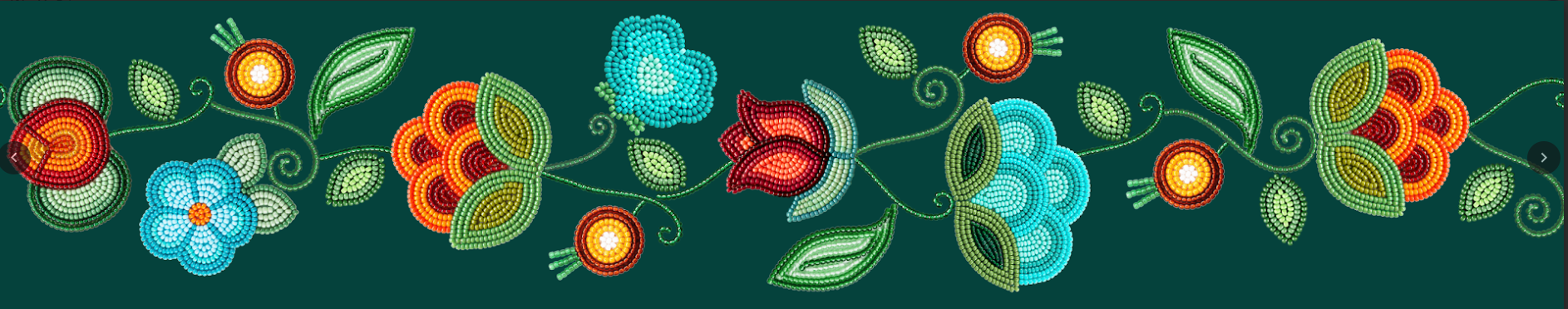 Prairie Fire Petals Printed Ribbon