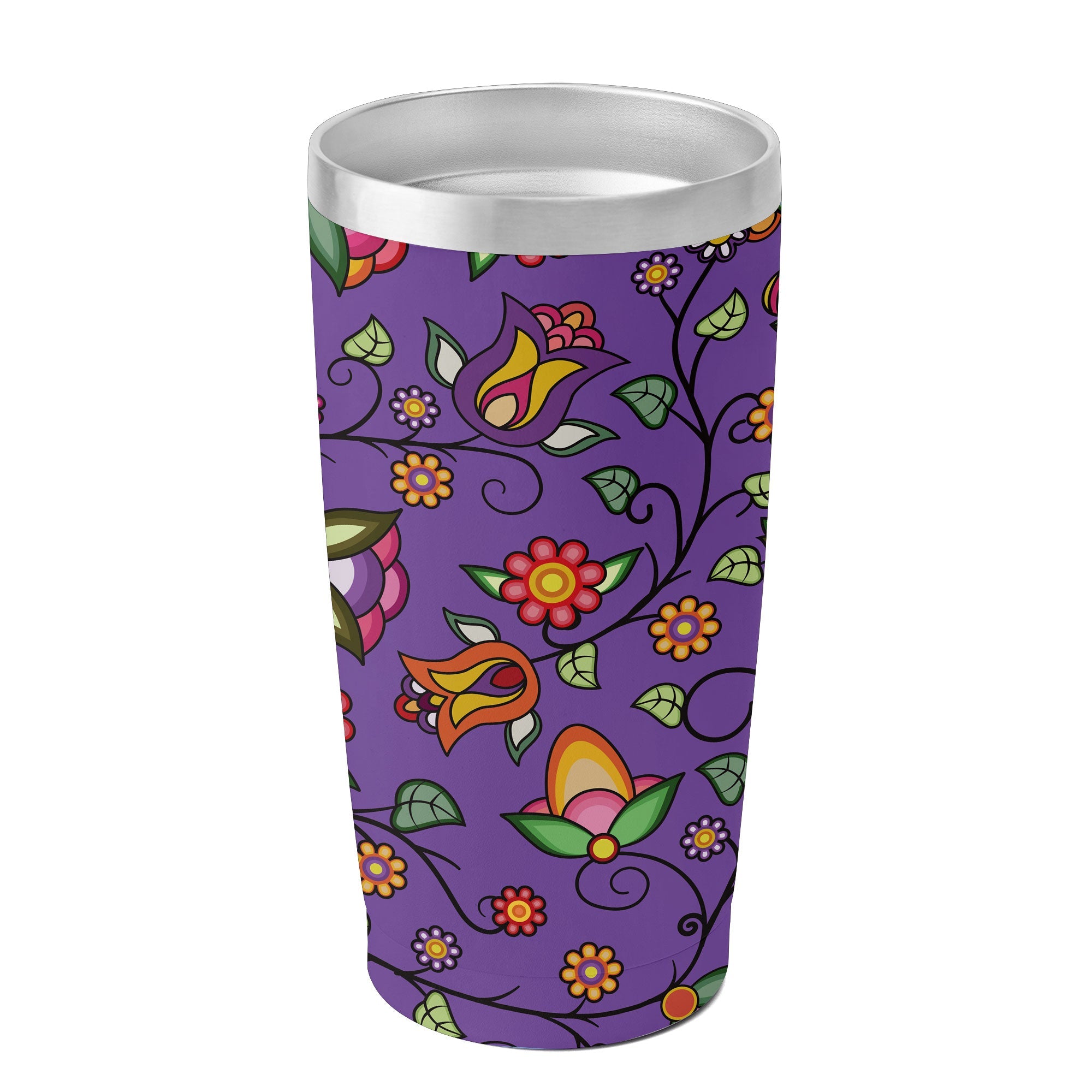 Heartbeat Petals Purple 15OZ Tumbler