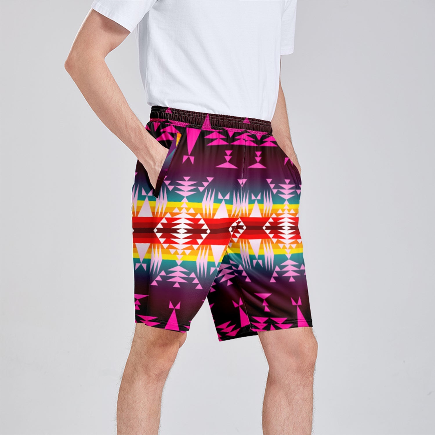 Between the Appalachian Mountains Athletic Shorts with Pockets