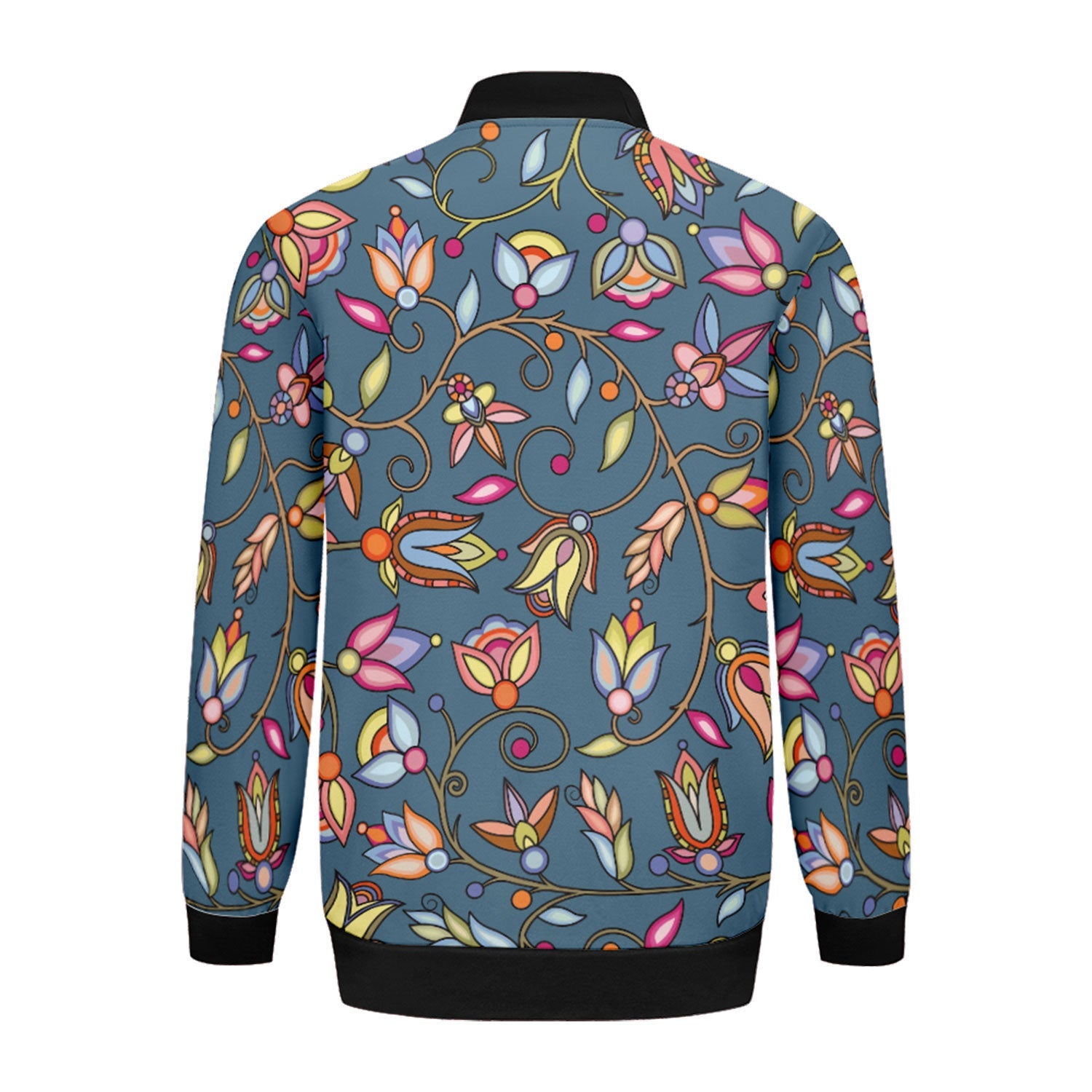 Buffalo Bloom Rainstorm Zippered Collared Lightweight Jacket