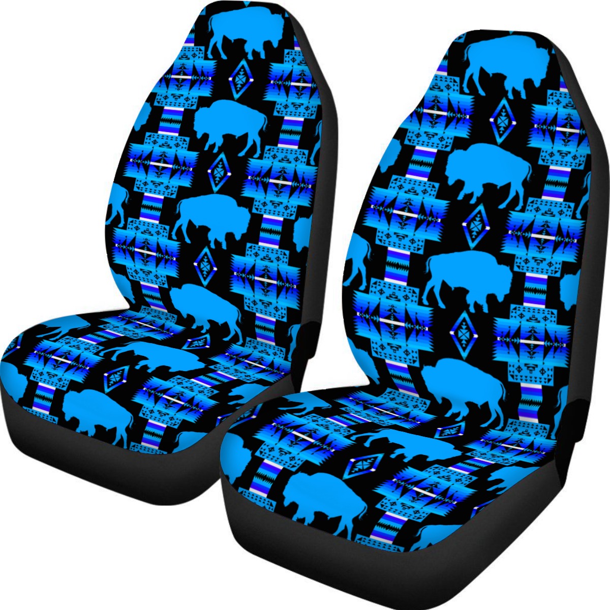 Midnight Lake Buffalo Car Seat Covers (Set of 2)