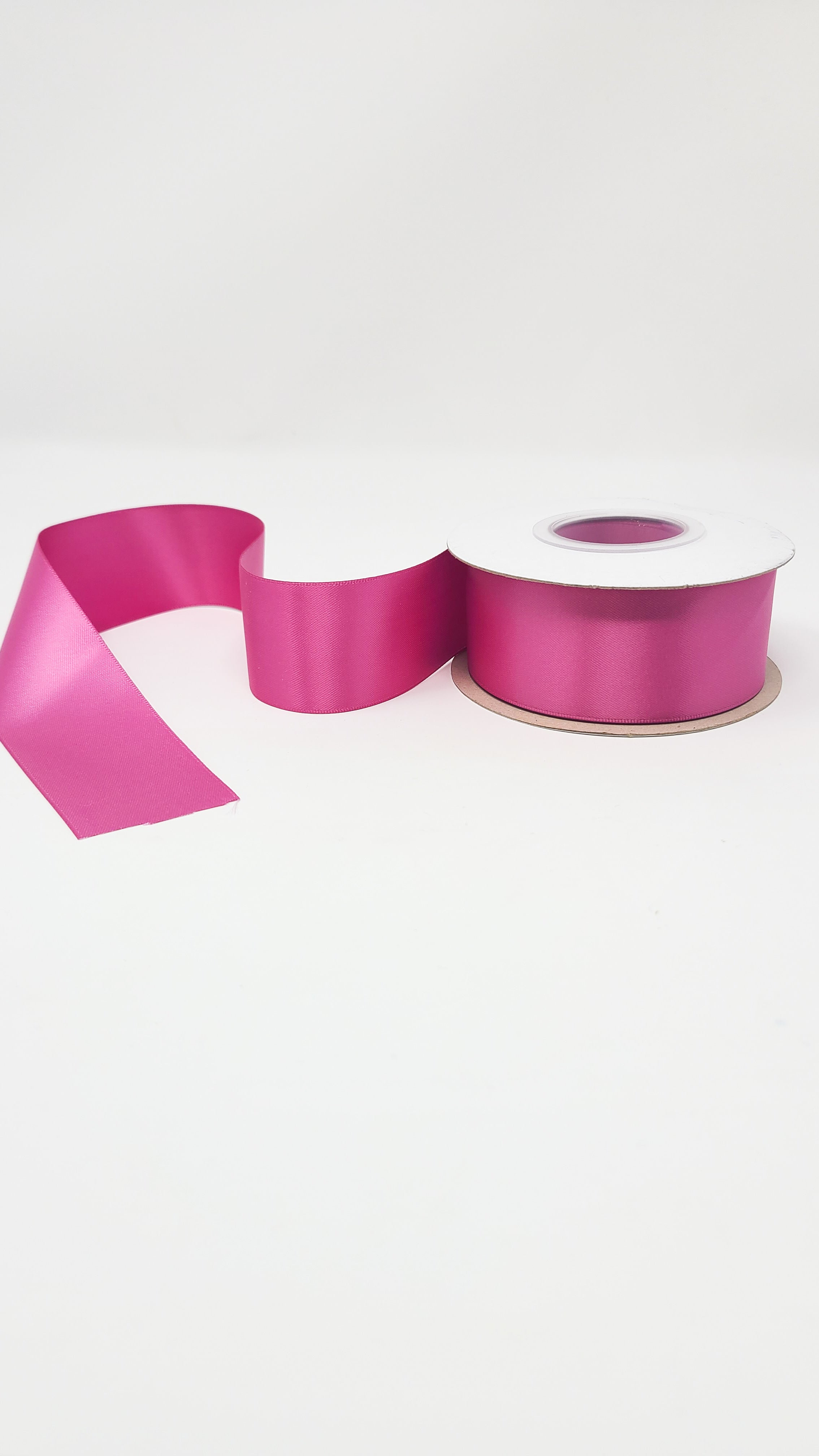 Raspberry Rose 1.5 Inch Double Face Satin Ribbon 100 Yard Roll