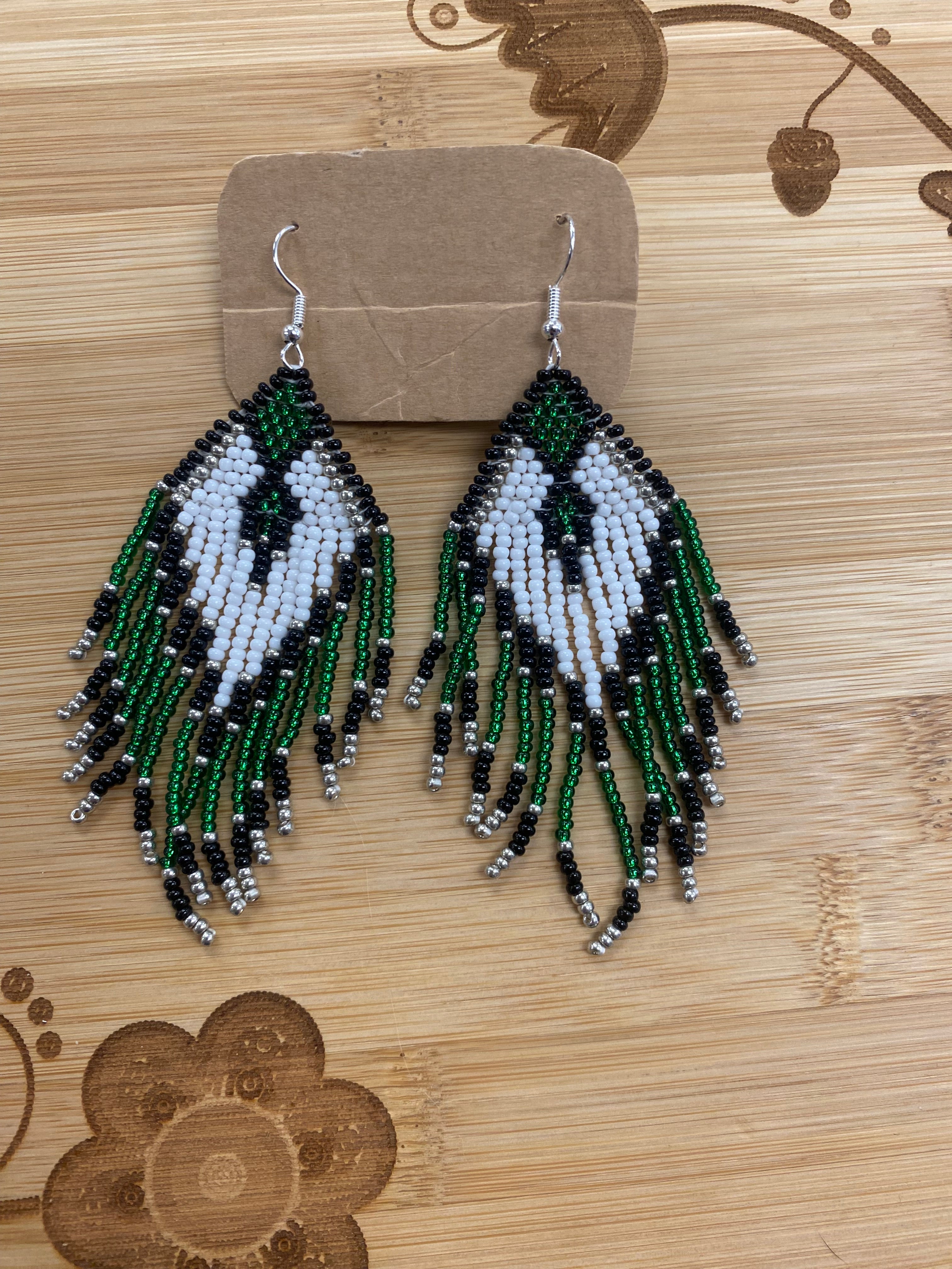 Danielle Redgun Beaded Earrings