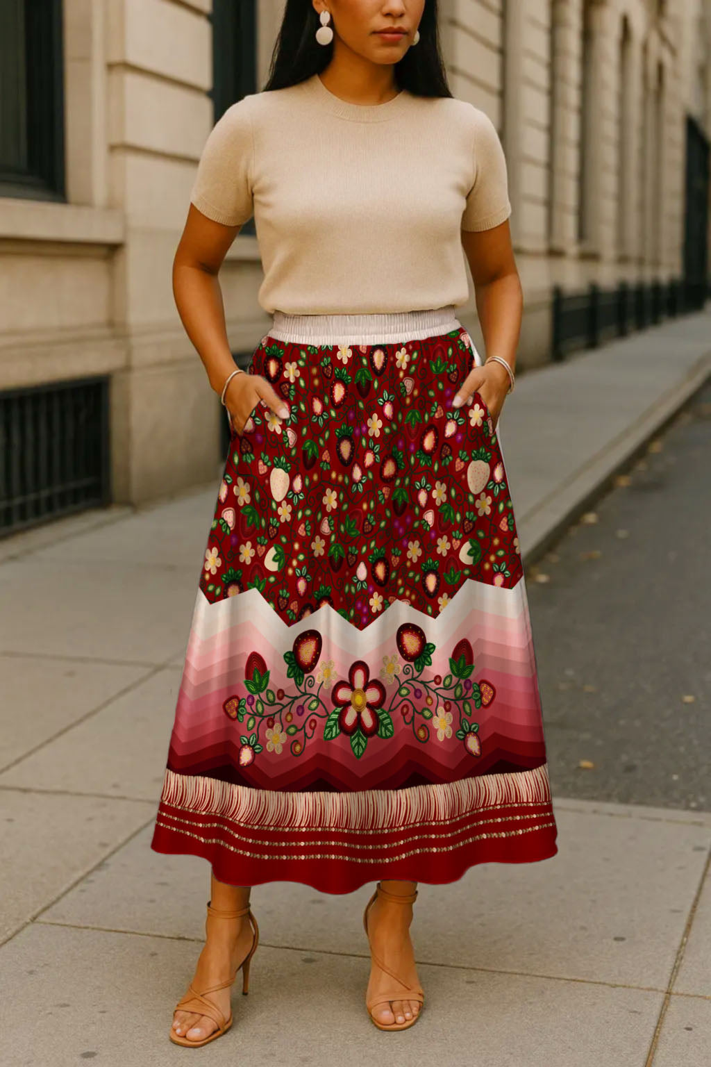 Berry Rites Red 3 Skirt