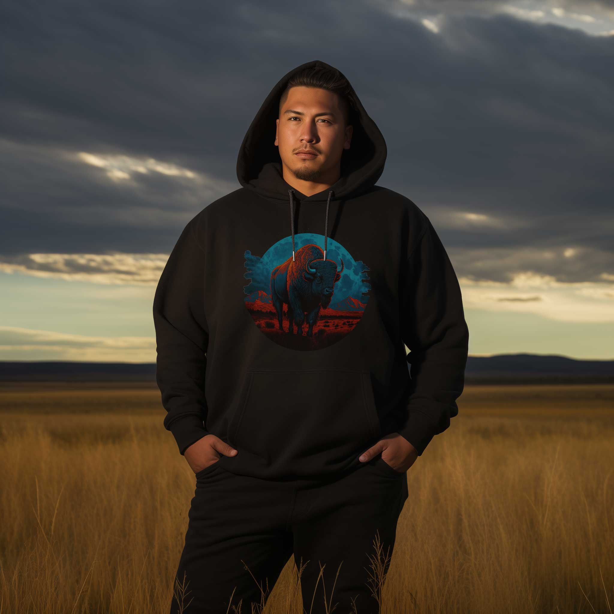 Buffalo Medicine 49Dzine Novelty Hoodie