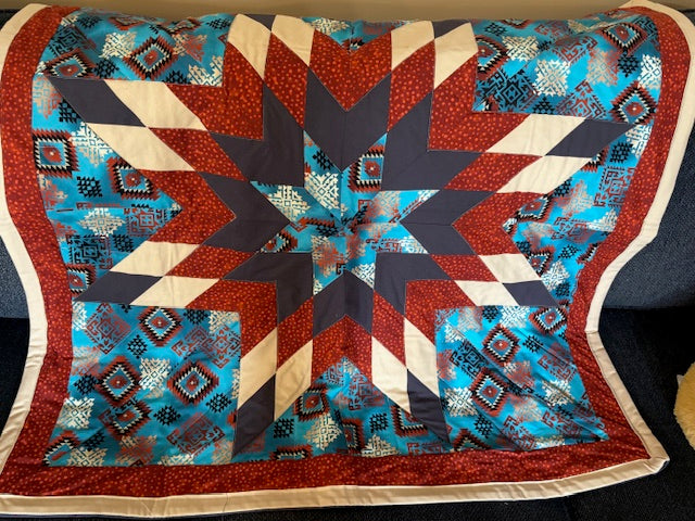 Latoya Graham Baby Star Quilt - Indigenous Pattern