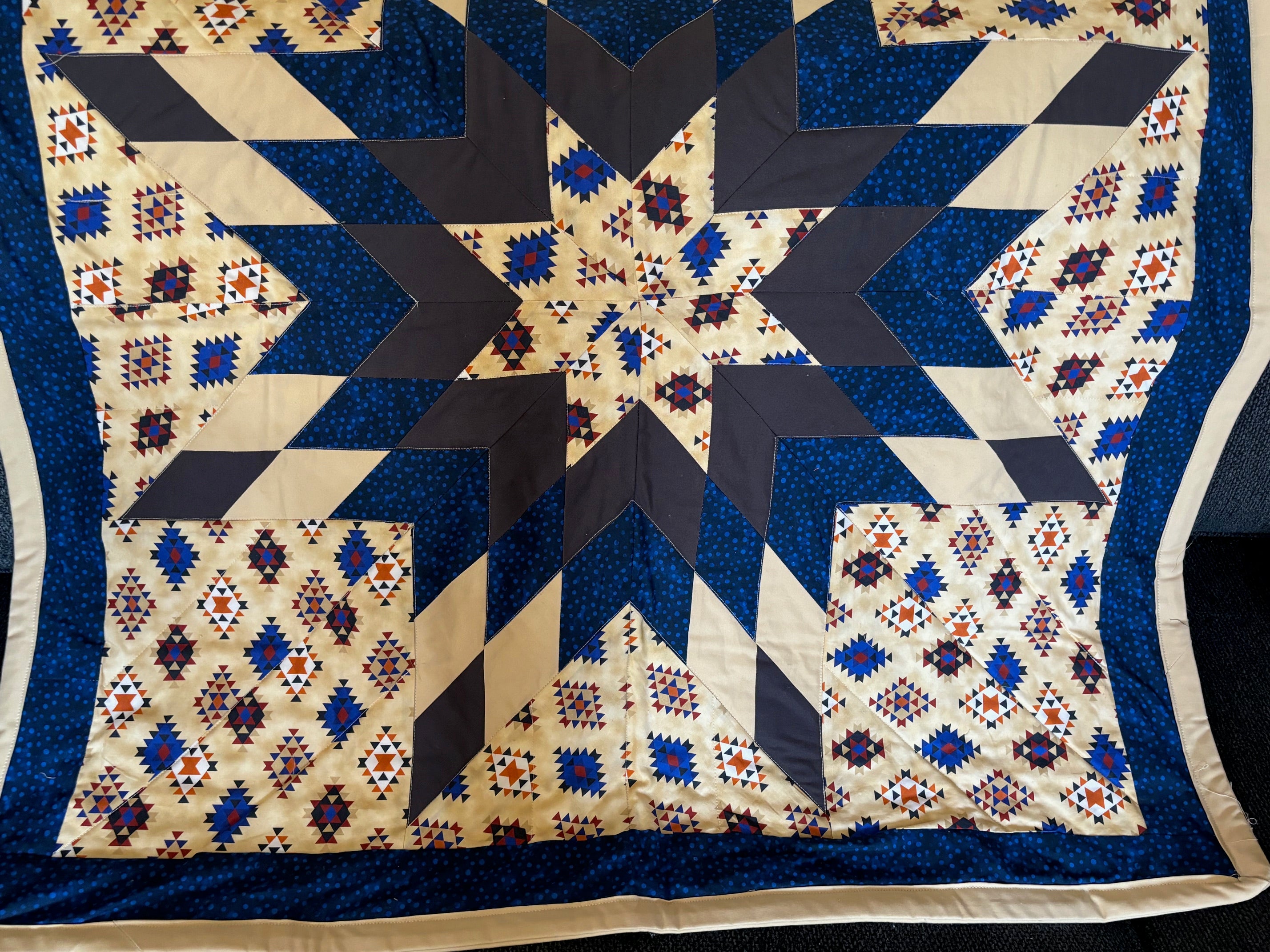 Latoya Graham Baby Star Quilt - Indigenous Pattern