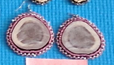 Denise Angasina Bryan Pink White Earrings