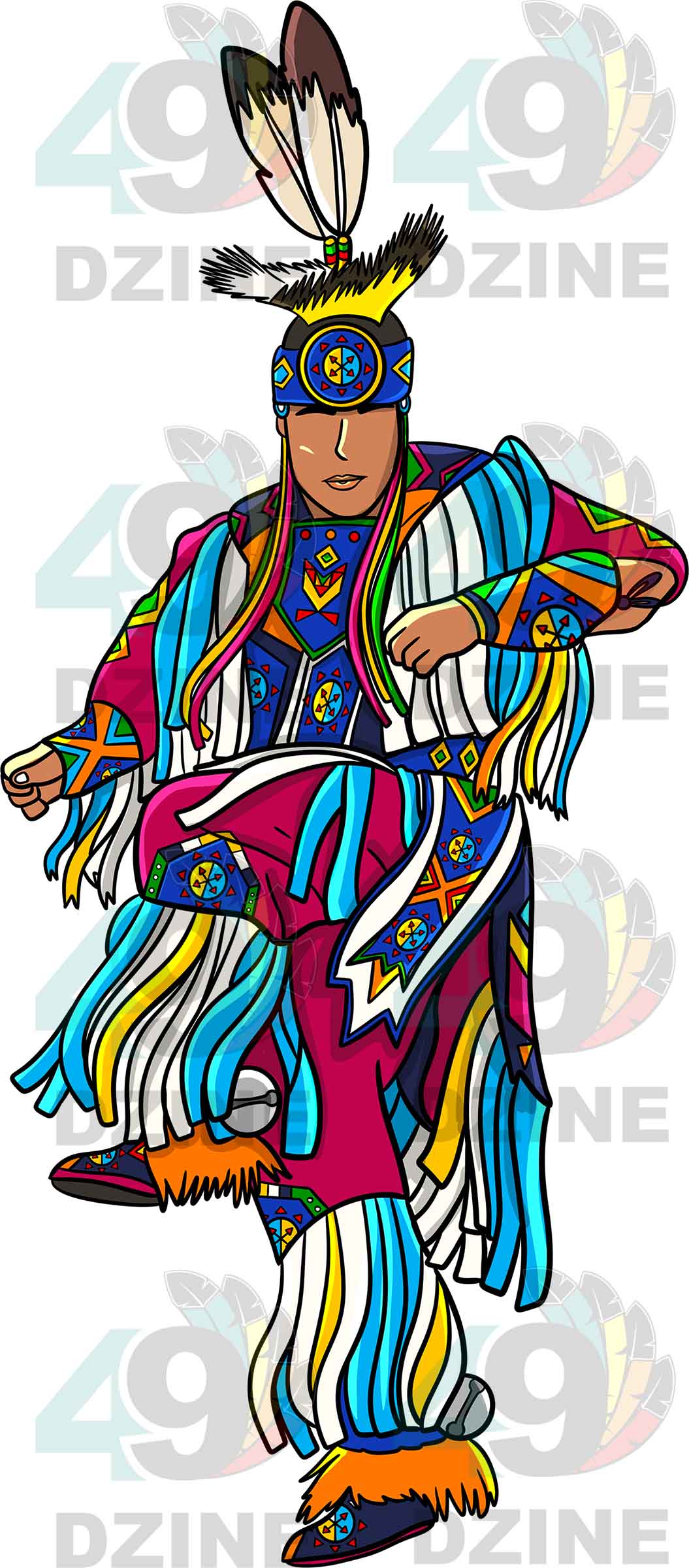 Grass Dancer Men 2 Transfer (Various Sizes)