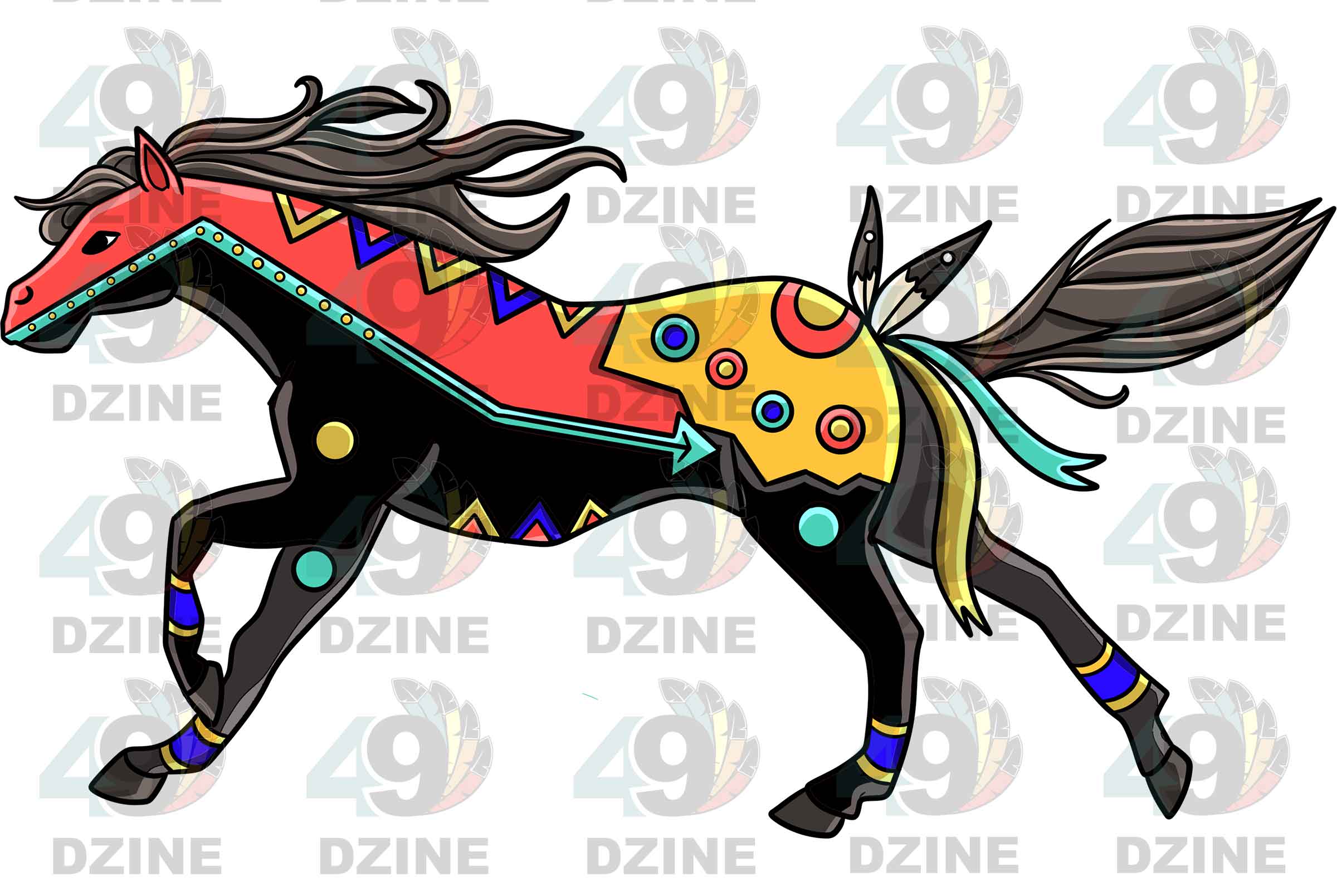 Horse 3 Colored Sticker