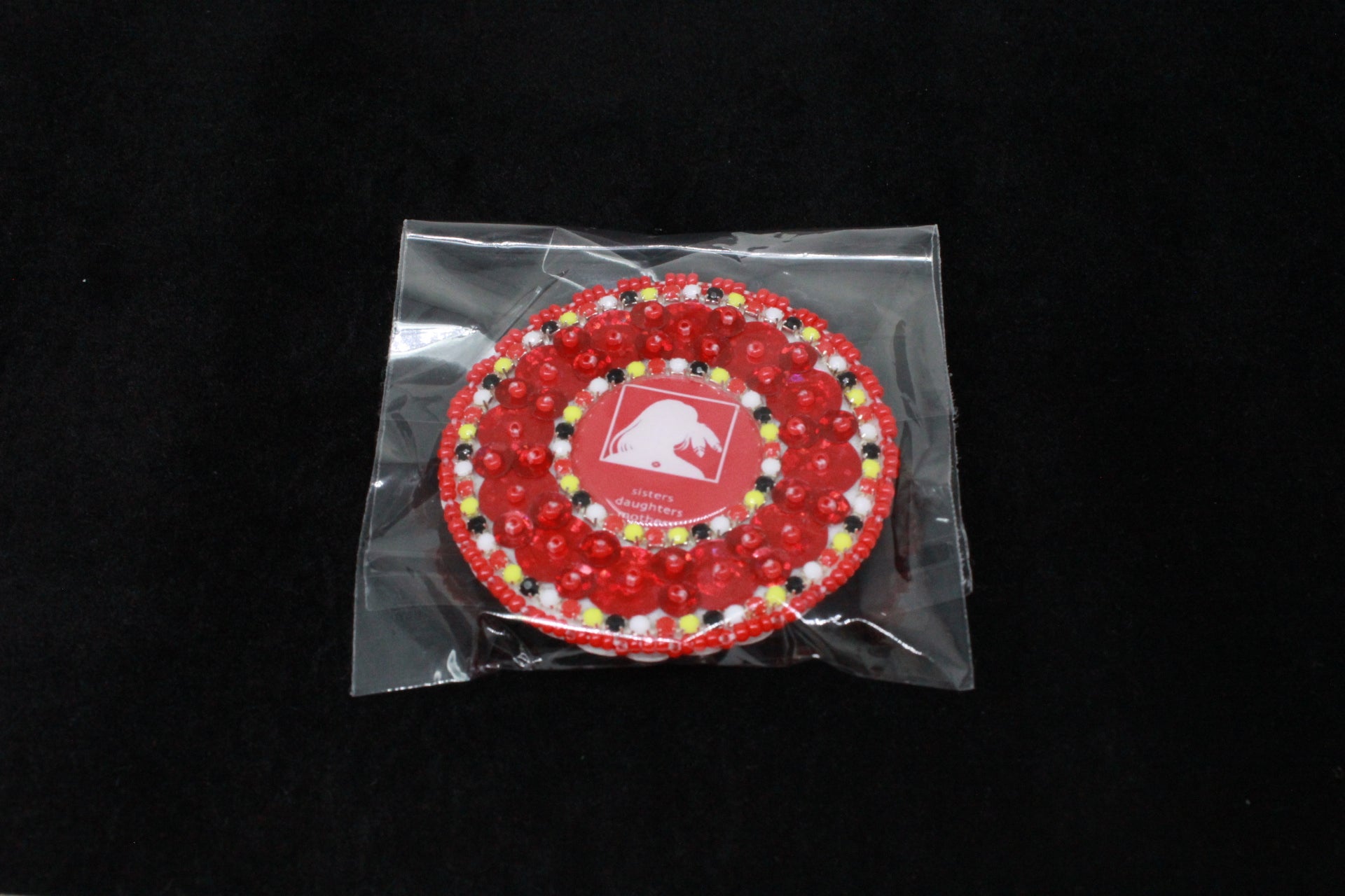 MMIW Red Beaded Pop Sockets