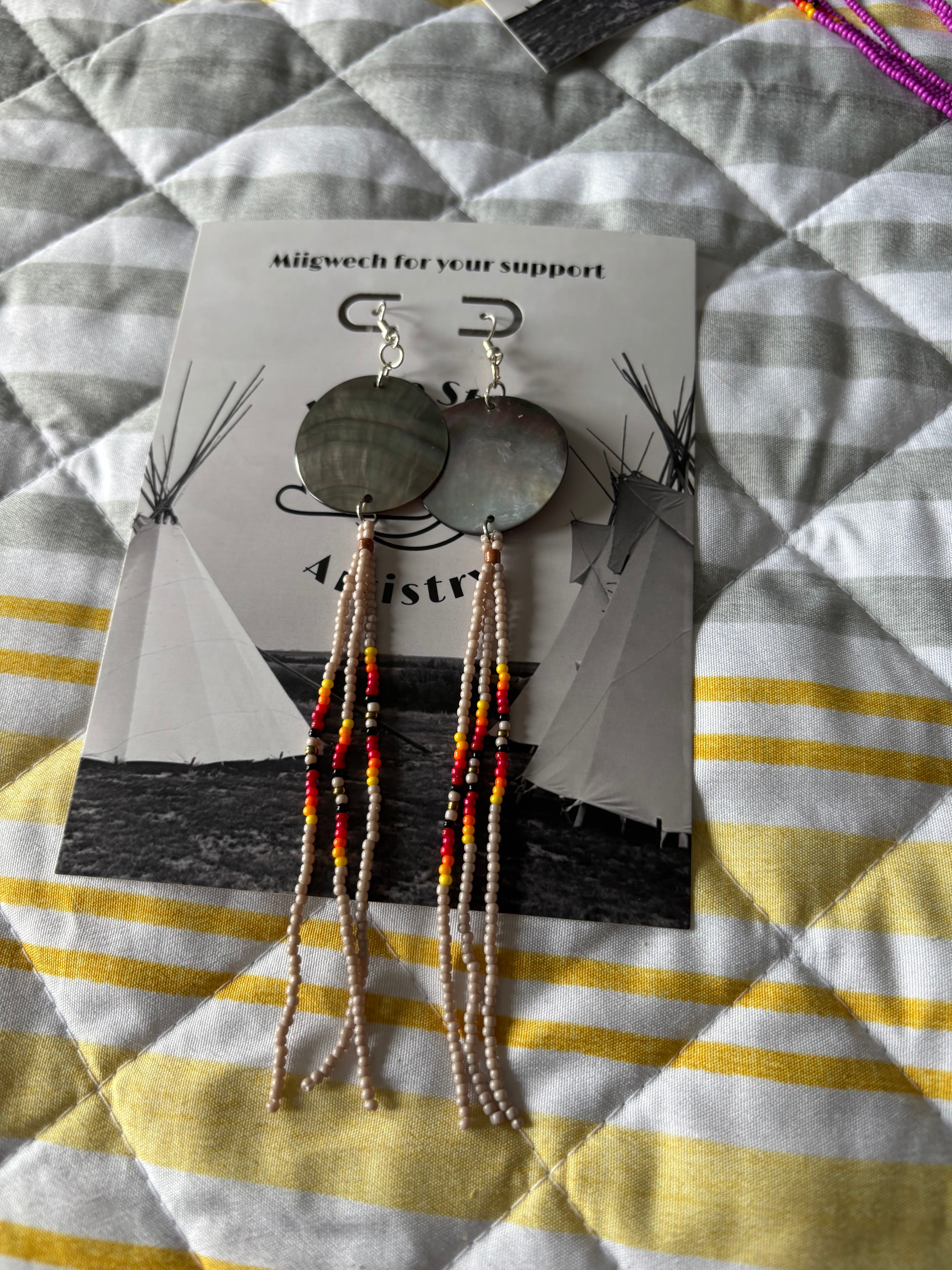 Dorienne Proulx Grey Shell Fringes