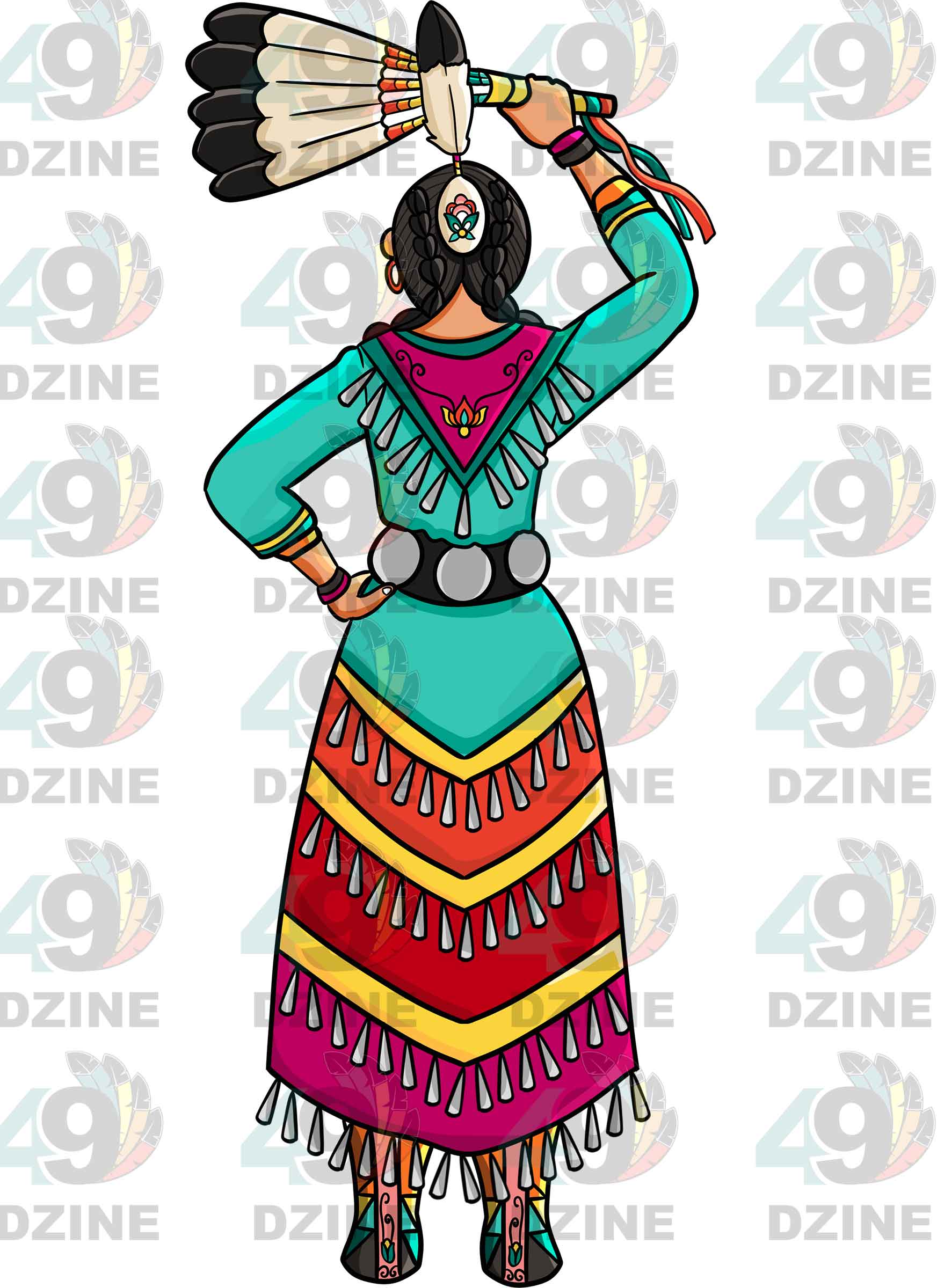 Jingle Dancer 2 Transfer (Various Sizes)