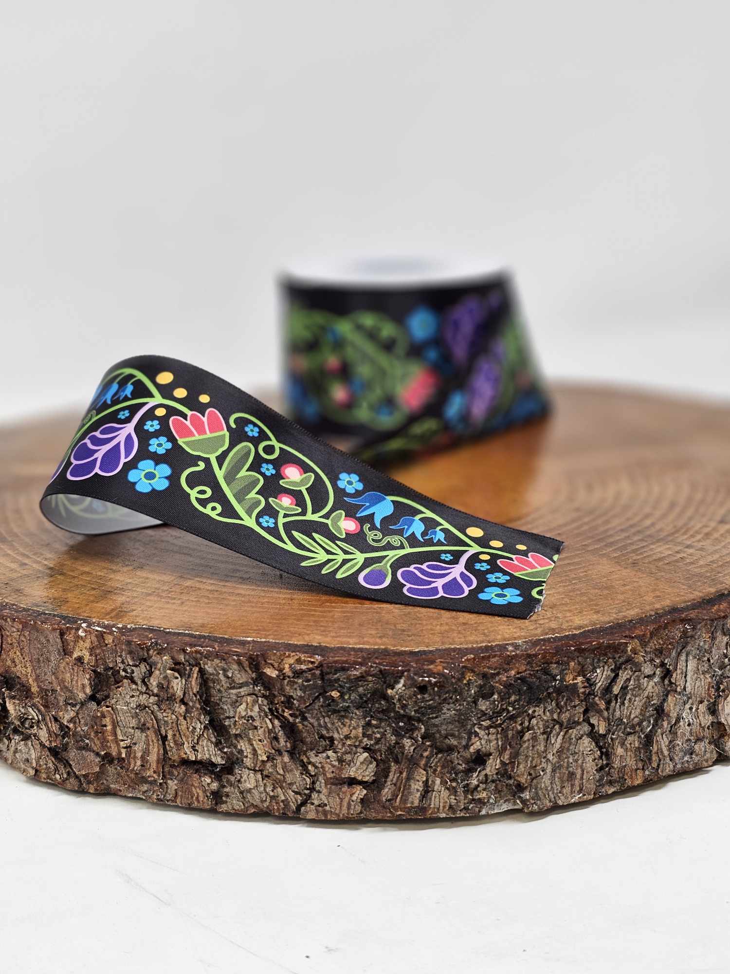 2 inch Printed Ribbon - Grassland Gems