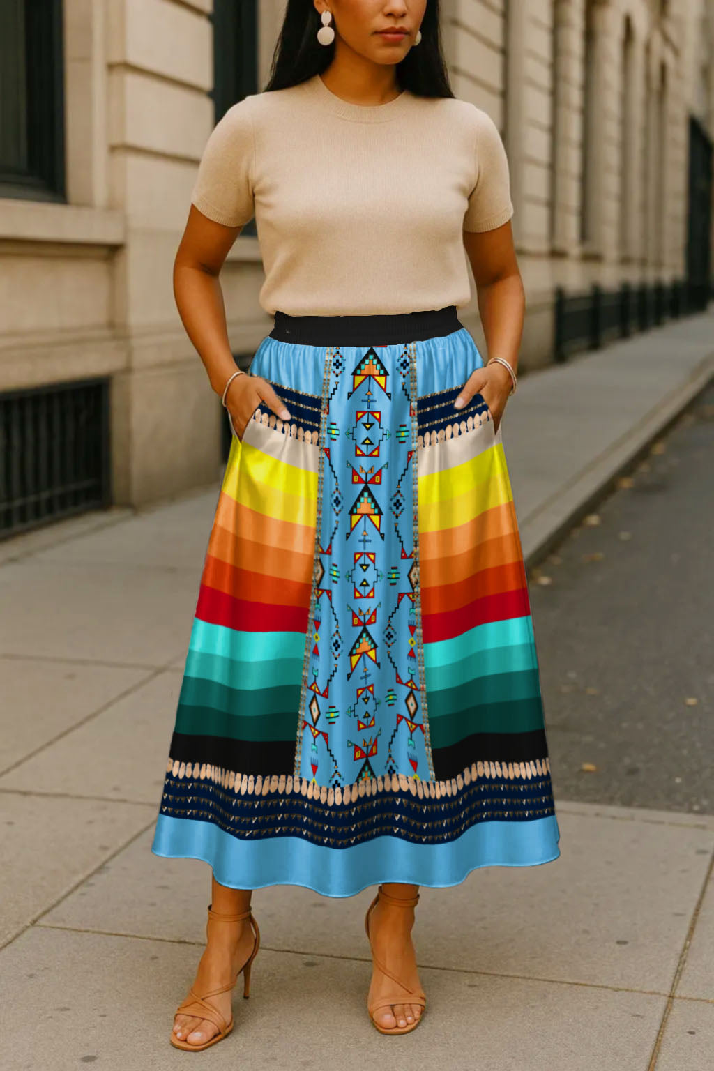 Sentinel of the Plains Turquoise 2 Skirt