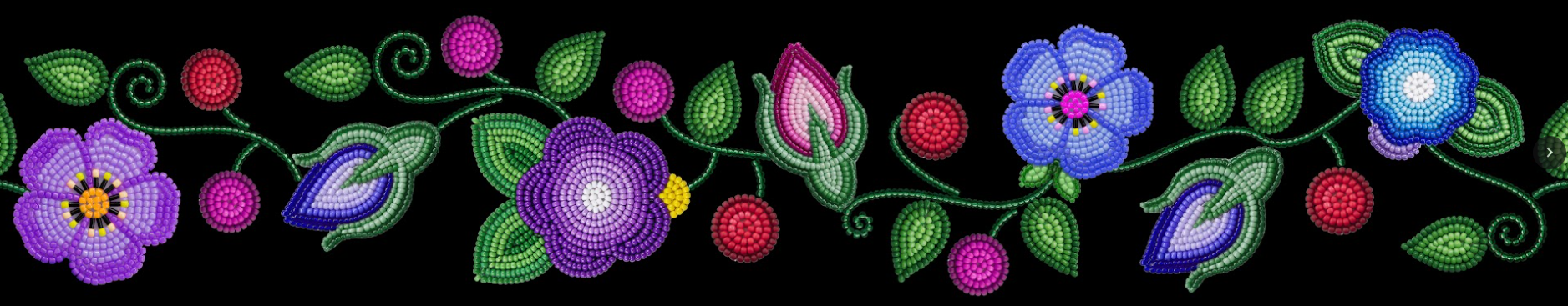 Garden Halo Printed Ribbon