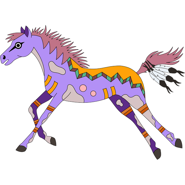 Horse 4 2inch by 2inch Vinyl Sticker