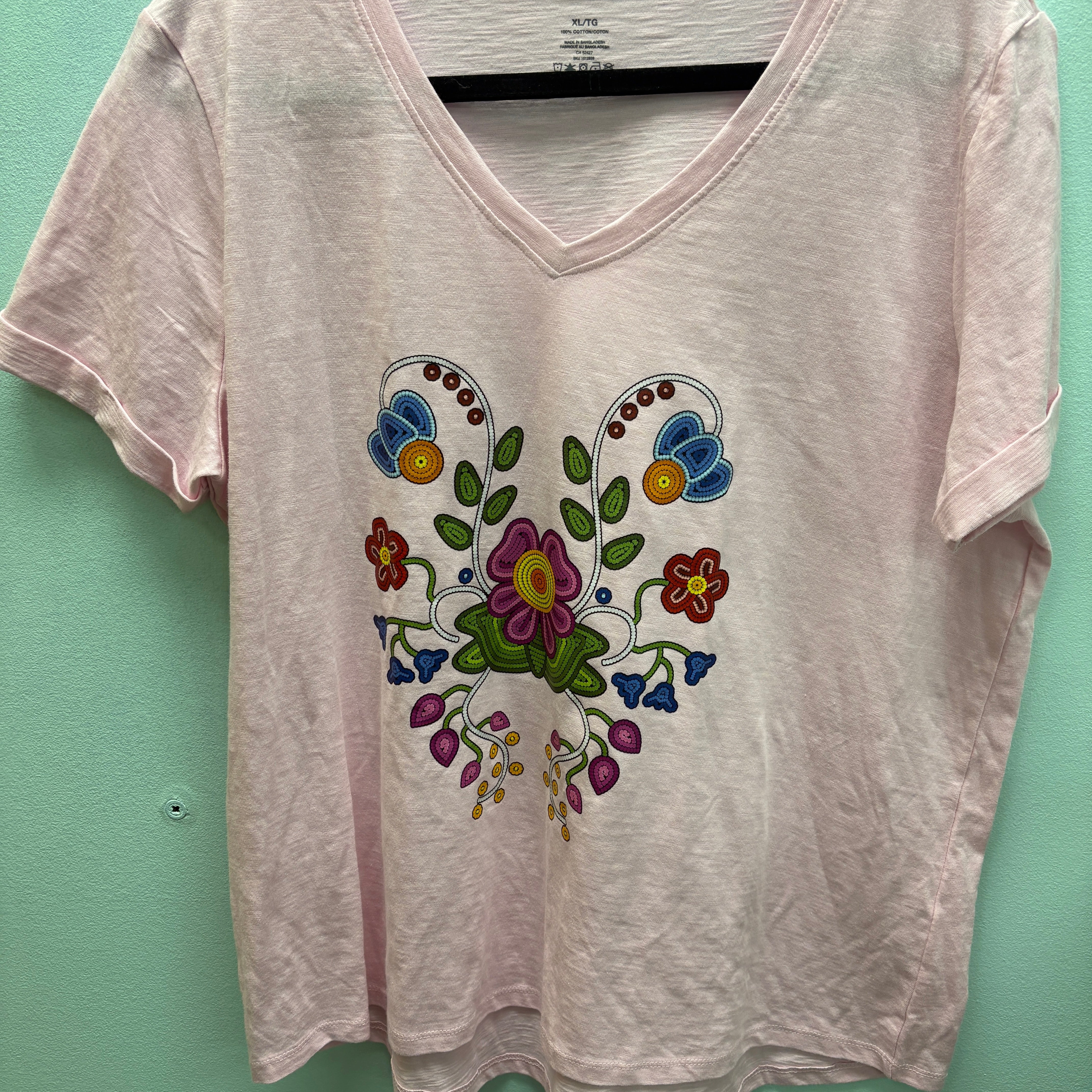 Beaded Life Light Pink Shirt