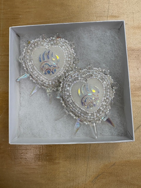 Andrea Thomas Spiky Hearts Earrings