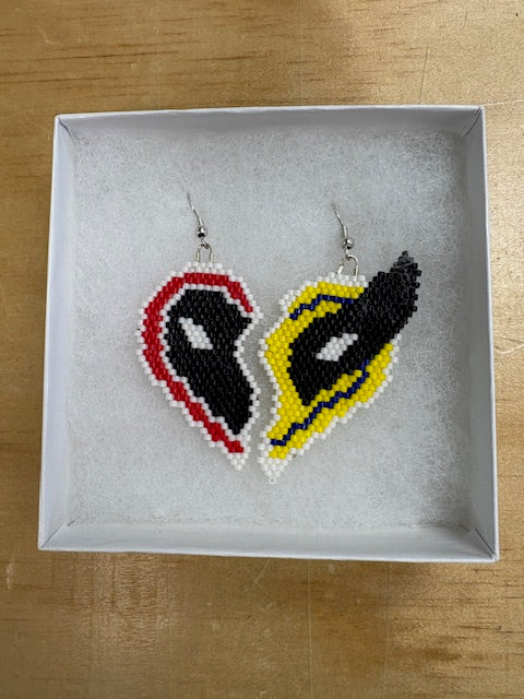 Andrea Thomas Cartoon Beaded Earrings