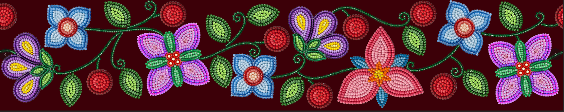 Petal Harmony Printed Ribbon