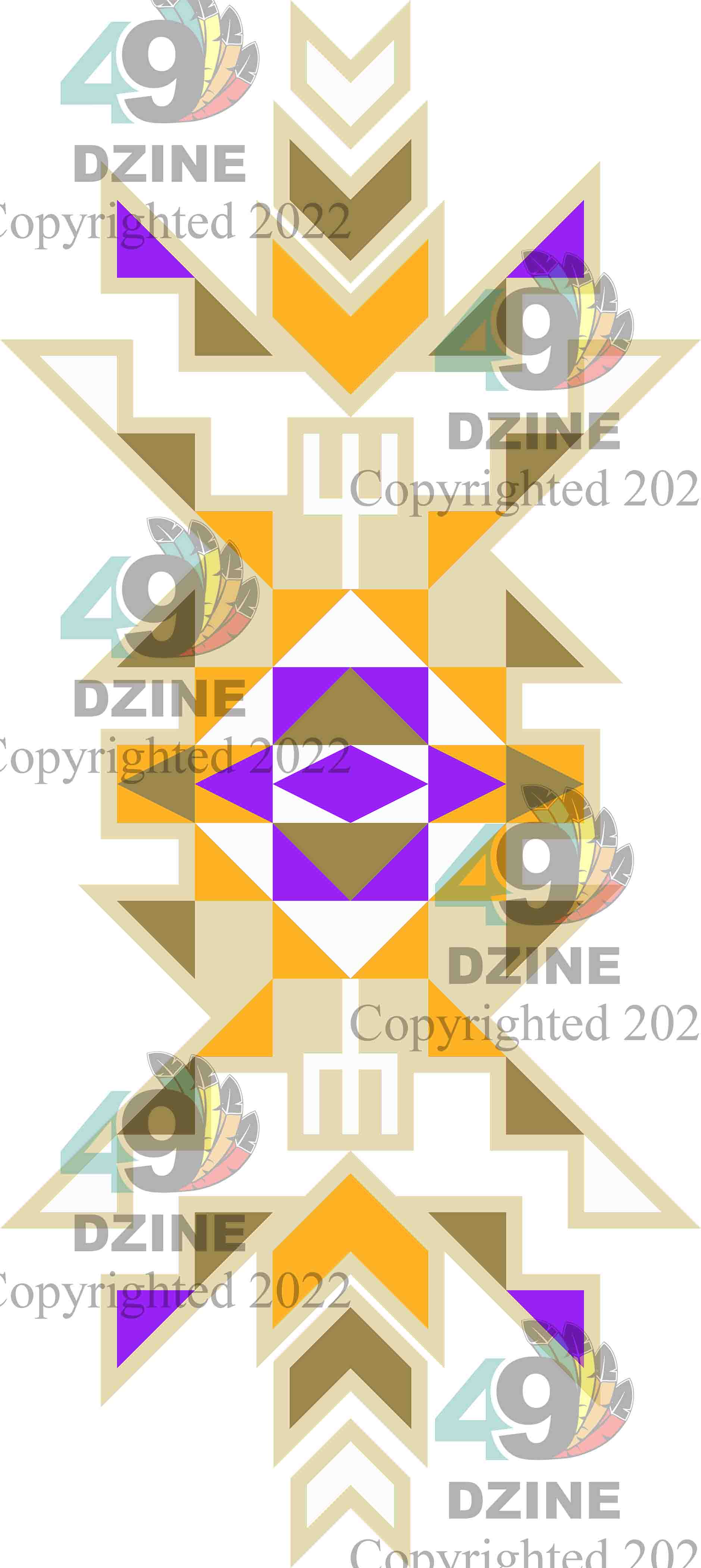 6-inch Geometric Transfer Geo Sunset