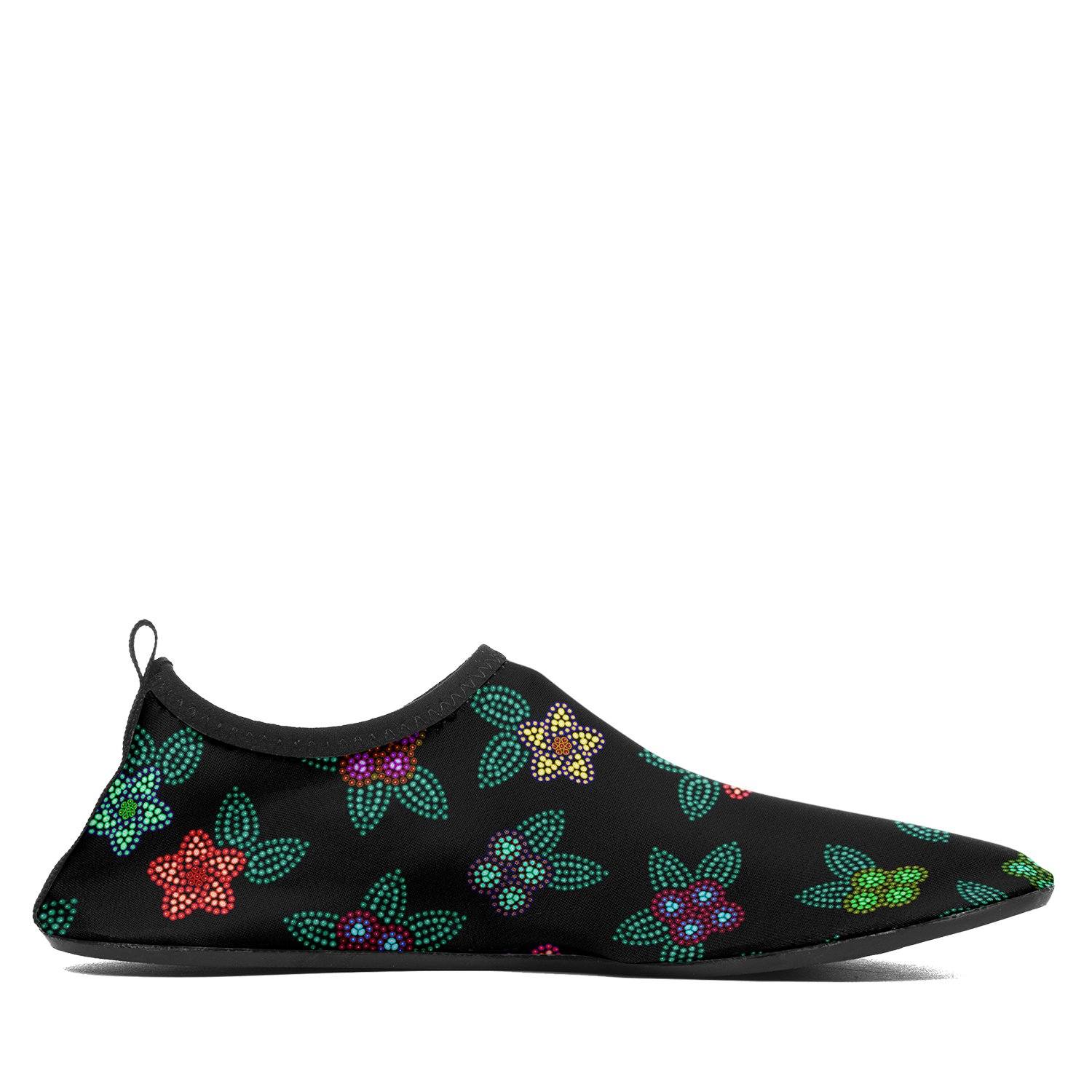 Berry Flowers Black Sockamoccs Kid's Slip On Shoes Herman 