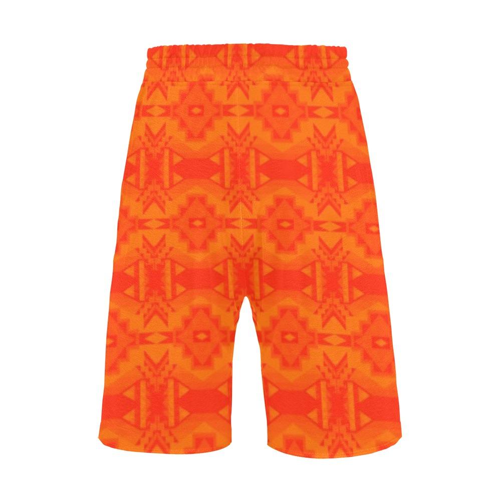 Fancy Orange Men's All Over Print Casual Shorts (Model L23) Men's Casual Shorts (L23) e-joyer 