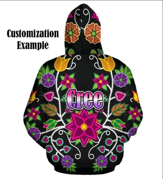 Indigenous Paisley Black All Over Print Hoodie for Men (USA Size) (Model H13) All Over Print Hoodie for Men (H13) e-joyer 